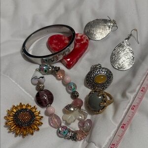 Silver and Gold Women's Jewelry Set